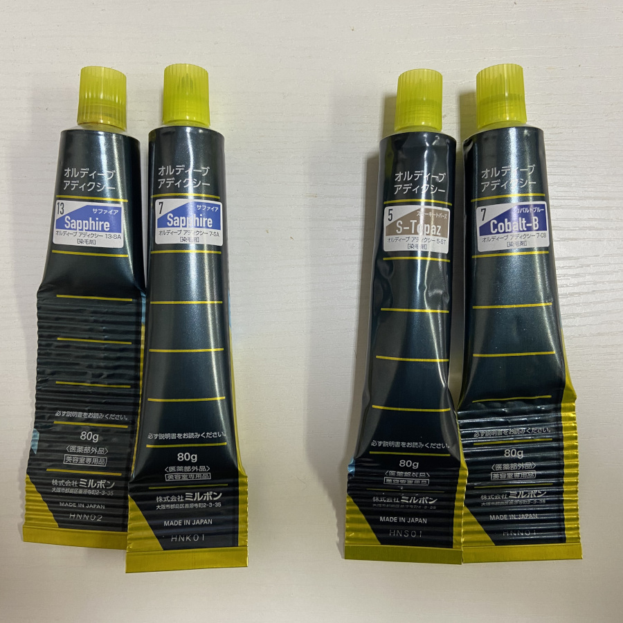 今回使用したヘアカラー薬剤オルディーブアディクシー