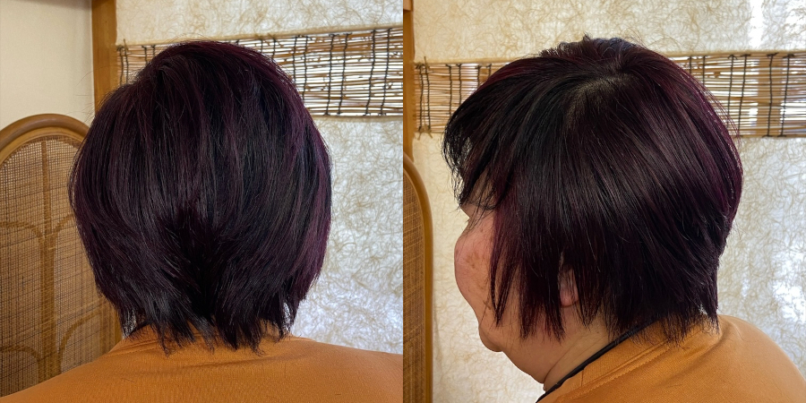 ネオメテオストレートとメテオカラー同時施術