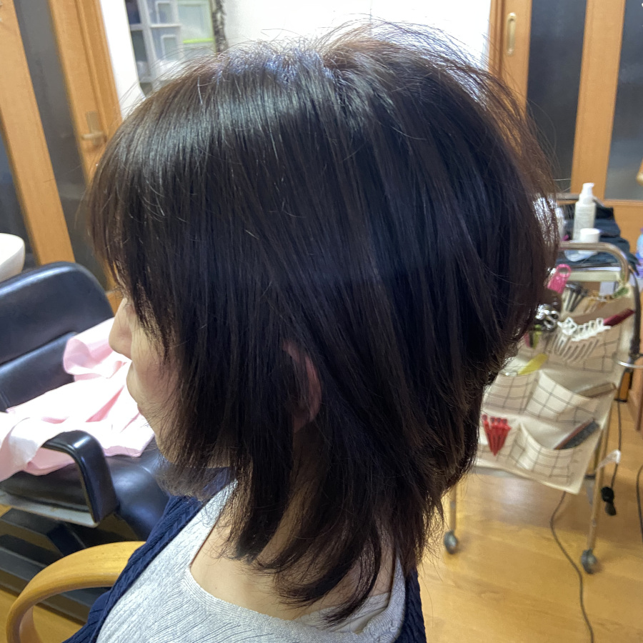 エイジング毛の髪質改善カラー