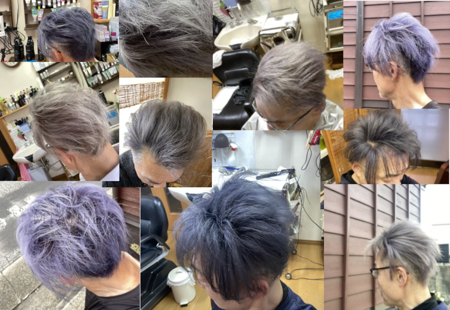 シルバー/アッシュ/グレー/ヘアカラーまとめ画像